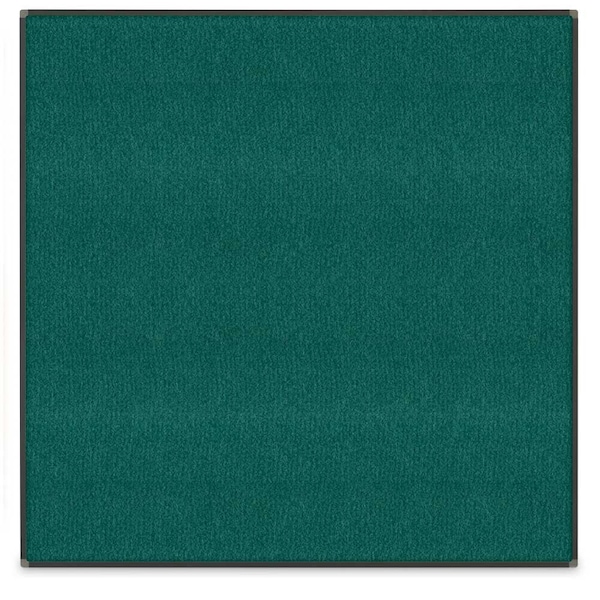 Corkboard, Fabric, 1 Door, Satin/Blk, 36x36"
